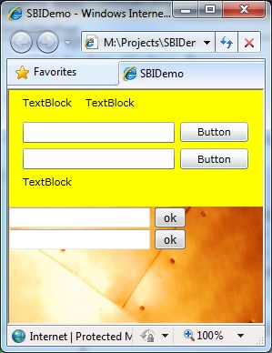 Silverlight Browser Integration 9-23 ábra: Átlátszatlan plug-in Alkalmazásodnak futtatáskor paramétereket is átadhatsz.