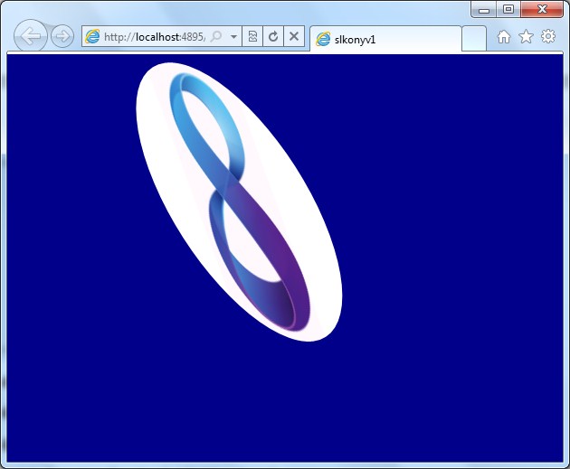 Transzformációk a felületen 4-19 ábra: Egy összetett transzformáció a Silverlight-ban Ezt a transzformációt az alábbi XAML-kód valósítja meg: <StackPanel x:name="layoutroot" Background="DarkBlue">