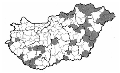 A területfejlesztés közvetlen eszközei III. Elmaradott térségek és perifériák, 2005.