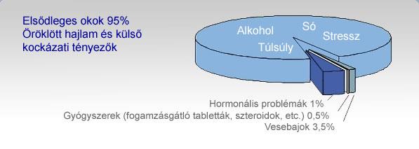 A magas vérnyomás okai és rizikófaktorai A betegség gyakorisága átlagosan 20-35%. A magas vérnyomás hátterében az esetek 95%- ában nem sikerül okot kimutatni. Ezt nevezzük esszenciális hipertóniának.