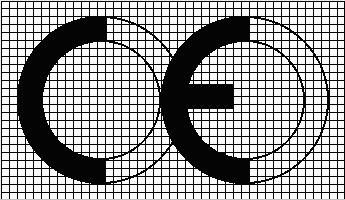 A CE jelölés önmagában a mérőeszköz hitelességét nem tanúsítja! A CE-jel arányosan kicsinyíthető/nagyítható, de nem lehet kisebb, mint 5 mm.