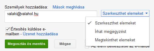 Alapértelmezés szerint a létrehozott/feltöltött állomány Privát hozzáférést kap, ami azt jelenti, hogy csak a létrehozó/feltöltő (tulajdonos) fér hozzá, illetve azok a személyek, akiknek a tulajdonos