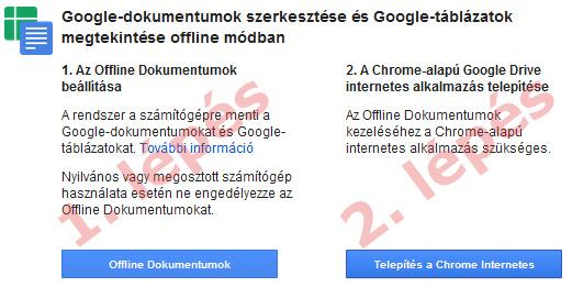 A Google dokumentumok saját formátumai a következők: Google szöveges dokumentum -.gdoc Google prezentáció -.gslides Google táblázat -.