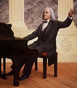 Liszt Ferenc a XIX. századi romantikus zenei élet legsokoldalúbb irányító egyénisége, a kor egyik szellemi vezére, és minden idõk legnagyobb zongoramûvésze. Liszt Ferenc az ember, a magyar (1811.