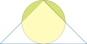 3 MATEMATIKA A 10. ÉVFOLYAM TANÁRI ÚTMUTATÓ 3. Az ábrán látható háromszög egyenlőszárú, derékszögű.
