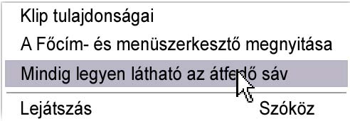 Az átfedő sáv mellett a Studio egy átfedő hangsávot is megjelenít a videóklip eredeti hanganyagához.