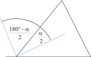 7. modul: HÁROMSZÖGEK 31 A háromszög belső szögeinek összege 180, ezért ϕ =180 (3 + 5 + 64 ) = 3. 0.