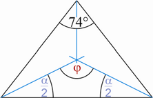 α D-nél 90 szög van, mert ACD derékszögű. E-nél α AEF háromszögben 90 szög van, aminek csúcsszöge a CED szög. Így CED szög megegyezik CDE szöggel.