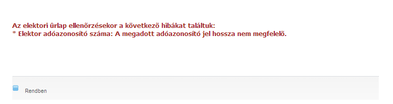 A fenti mezőkön túl van arra lehetőségünk, hogy megadjuk a tanácstag-jelölt nevét, és a kollégiumi tagjelölt nevét is, amennyiben ezeket a mezőket is kitöltöttük, úgy kötelezően meg kell adnunk a