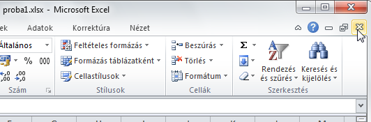 Ha a munkafüzet aktuális állapota még nem volt elmentve lemezre, akkor megjelenik egy dialógusablak, tájékoztat erről a tényről és választ kér a parancs folytatásához. Zárd be a munkafüzeted!