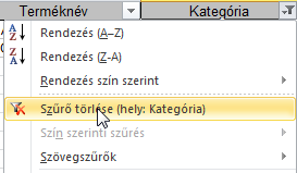 amelyekre minden feltétel teljesül. (Tehát az oszlopok feltételei ÉS kapcsolatban vannak.