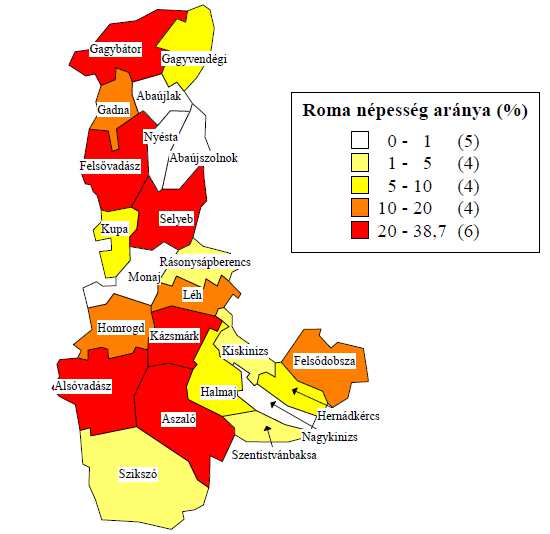 A településenkénti eltérések azonban itt is nagyok.