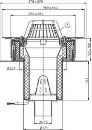 doboz DN75 gyárilag felhegesztett