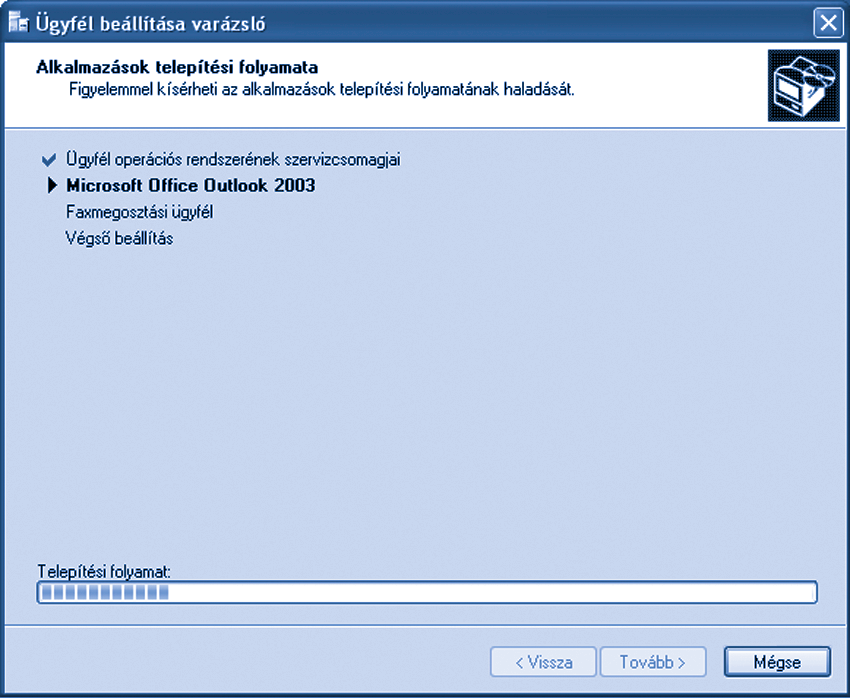 Az E-mail és internetkapcsolat konfigurálása varázsló minden futtatásakor automatikusan létrejön egy Visual Basic parancsfájl (VBscript), az aktuális beállításoknak megfelelôen.