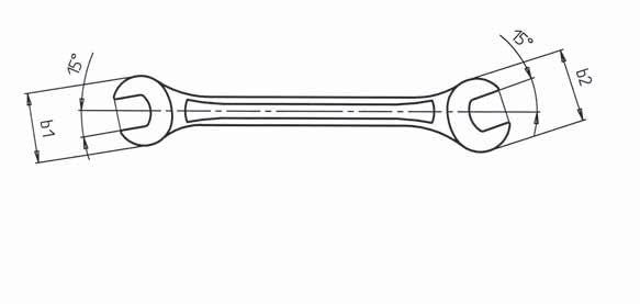 WÜRTH Szereléstechnika Kft. - 2040 Budaörs, Gyár u. 2. - Tel.: (00 36) 23/48-30 - Nyomtatva Magyarországon P 2 5006/M0 204/H 08 0640/B 08 0665 06/2003 Kettõs villáskulcs Kivitel: Metrikus.