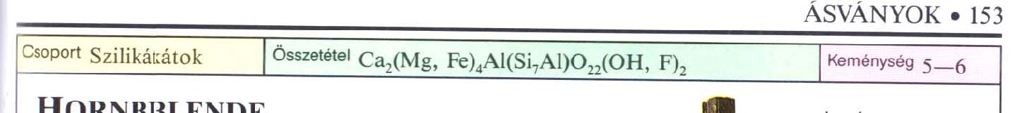 Amfibol Ca 2 (Mg, Fe) 4 Al(Si 7