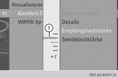 A vétel és adás hangereje 47 Az Audio 20 rendszer elindítja a Bluetooth -kapcsolaton keresztül történő telefonálást Az Audio 20 rendszer elindítja a Bluetooth kapcsolaton keresztül történő