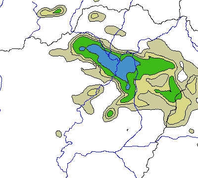 A Tisza-tó hatása a modellezett