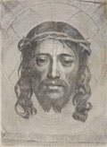 művész virtuóz technikáját azzal igazolta, hogy olyan Krisztus-képet metszett, amely egyetlen spirálfonalból áll, a vonal megvastagodása és elvékonyodása jelzi a formát és az árnyalatokat.