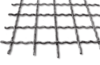 Rozsdamentes Rozsdamentes hullámrácsok Stainless steel woven wire mesh hullámosított és ponthegesztett kivitelben Anyagminőség: Wnr. 1.