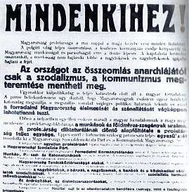 Másfelől az ország határait fenyegette nem csak a franciák béketerve, de Dél- Magyarország francia és szerb megszállása is.