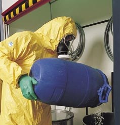 Veszélyes anyagokkal történő munkavégzés Munkavégzés veszélyes anyagokkal, folyadékokkal Olyan munkafolyamatok végzése során, ahol a munkavégző személy számára a közeg belélegzése, a bőrrel való