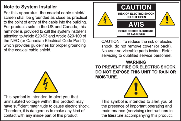 Notice to Installers The servicing instructions in this notice are for use by qualified service