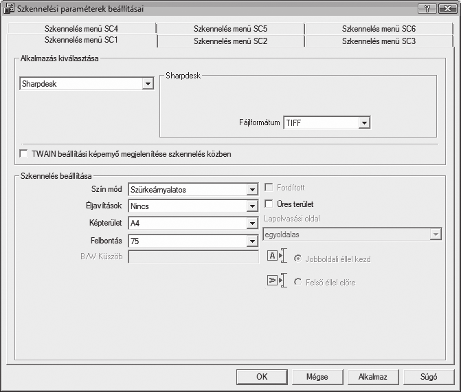 LAPBEOLVASÓ FUNKCIÓK A BUTTON MANAGER ÁTTEKINTÉSE A Button Manager olyan szoftver segédeszköz, amely lehetővé teszi a lapbeolvasó funkció használatát a készülékről.