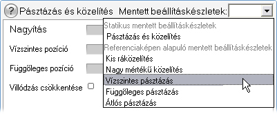 A Studio azon verzióiban, amelyek nem támogatják a kulcsképek használatát, csak statikus beállításkészletek állnak rendelkezésre.