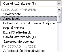 Az átmenetek természetéről és filmekben való felhasználásáról a 7. fejezet: Átmenetek című fejezetben olvashat.