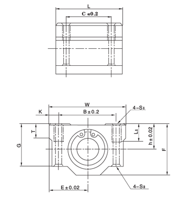 SCS Linear motion ball slide units series Típus Méret nettó ár/db SCS 8 UU 8