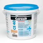 Fugázóanyagok Kiszerelés: 5 kg CE 40 Aquastatic vízlepergetô, flexibilis fugázó 1-5 mm Kül- és beltéri, víz- és szennyezôdés-taszító fugázó, kerámia-, üveg-, kô- és mozaiklapok hézagolására.