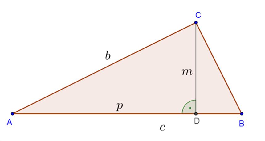 Szögfelezőtétel A háromszög belső szögfelezője a szemközti oldalt a szög melletti oldalak arányában osztja.