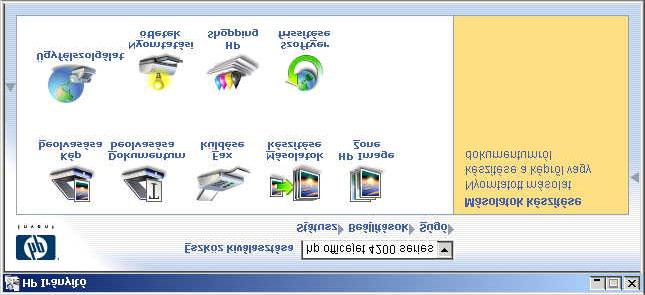 a hp officejet készülék 1 2 3 4 5 6 7 8 9 10 hp officejet áttekintés 14 13 12 11 elem leírás 1 Kép beolvasása: kép beolvasása és megjelenítése a HP Image Zone programban.