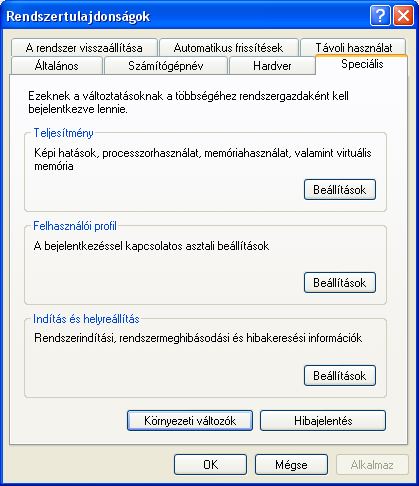 KATE 87 26. ábra. Környezeti változó beállítása I. A.emacs vagy _emacs állományunkba beillesztjük a (load "C:/emacs/ess-5.2.10/lisp/ess-site") sort.
