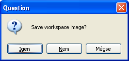 A Windows RGui-ból való kilépéskor jelenik meg a munkakörnyezet mentésére kérdező párbeszédablak Popup menü Help Copy selected cell Pate to selected cell Autosize column Stay on top Close Az