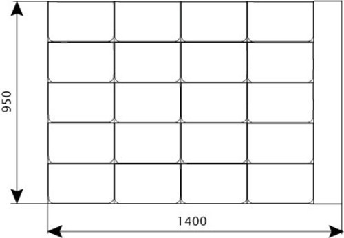 4. Feladat A főrész területe cm2-ben: A befoglaló forma 310 mm x 190 mm = 58900 mm 2 = 589 cm 2 Lekerekítések miatt leeső terület kiszámítása: a két negyed kör területét kivonjuk a befoglaló