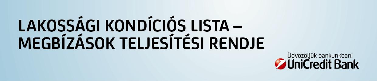 Hatályos 2015. május 15.-től (1503), közzététel napja 2015. május 15. Jelen dokumentum a Lakossági Kondíciós Lista elválaszthatatlan részét képzi.