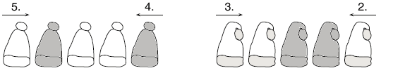 Figyeltessük meg, ha egy sorozat balról olvasva növekvő, akkor jobbról olvasva csökkenő és fordítva. 0 < 1 < 2 < 3 < 4 < 5 5 > 4 > 3 > 2 > 1 > 0 Gy. 46/3.