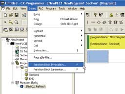 A projektfa [Function Blocks] területe alatt megjelenik az _INV002_Refresh