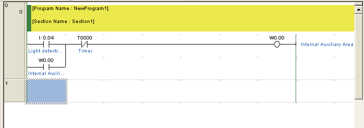 4-3 A CX-Programmer szoftver használata 4 Diagram-munkaterület (9) Kimeneti ablak A kimeneti ablak megjelenítéséhez, illetve elrejtéséhez válassza a főmenü [View] [Windows] [Output] parancsát.