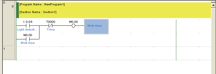 A W0 beírása után megjelenik az Edit Comment párbeszédpanel, amelyben már ki van töltve az I/O komment. Programok készítése 3.