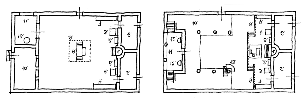 AZ ÓKORI ZSINAGÓGA és a korai keresztény háztemplomok Az ókori zsinagógák a keresztény templomok közvetlen elődeinek tekinthetők, hisz a keresztény vallás újításai ellenére mind tanításában, mind