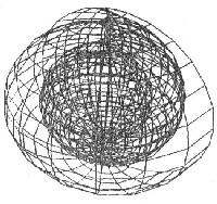 (Egy oktaéder csúcsaival jellemezhető geometriai rendszerben.