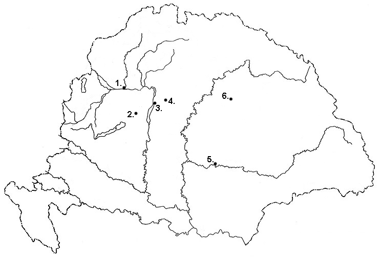 7. A feladat az 1848/49-es magyar szabadságharccal kapcsolatos. Töltse ki a táblázatot a szöveges források, a térképvázlat és ismeretei segítségével!