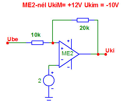 6mA U + = I 10k + 2V = -4V 1. U ki = U kim = 12V (U k < U + ) U + = U be R 2 /(R 1 +R 2 ) + U kim R 1 /(R 1 +R 2 ) > U k U be > U k (R 1 +R 2 )/R 2 - U kim R 1 /R 2 U be = -3V U k U + 2.