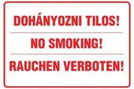 épületeiben mindenütt tilos a dohányzás és a dohányzásra kijelölt helyet csak a piacépület bejáratától 5m-re lehet kijelölni.