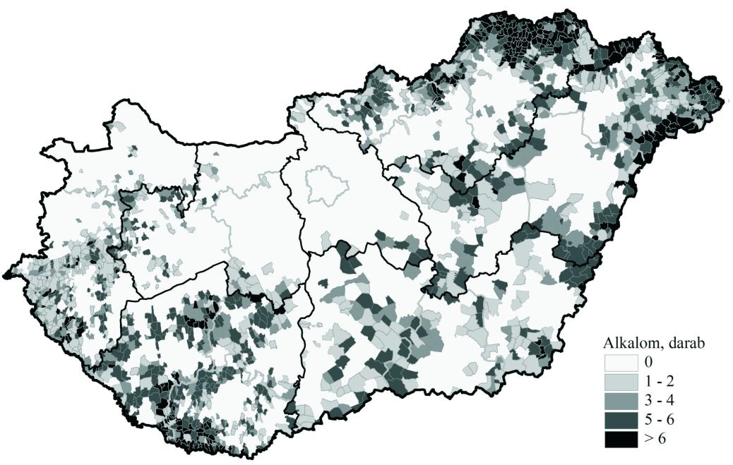 PERIFERIKUS TÉRSÉGEK LEHATÁROLÁSA MAGYARORSZÁGON 3. ábra.