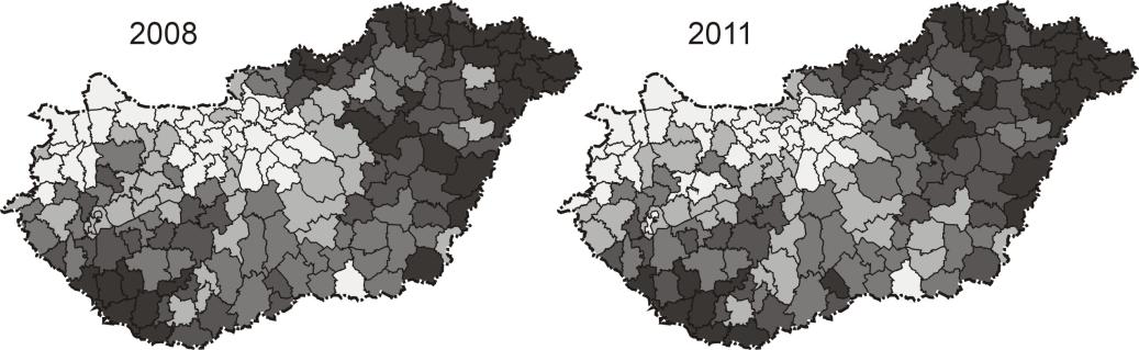 VELKEY GÁBOR Az országos helyzet és a területi különbségek változatlanságát bizonyítják a munkaügyi szervezet által gyűjtött adatok is.