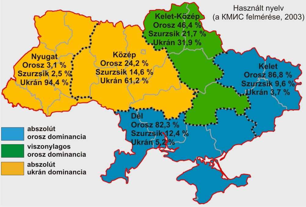1.4.3.2. Nyelvválasztási kutatások az ukrán és orosz szakirodalomban Az ukrajnai nyelvek használati köréről is egyre több szakirodalom jelenik meg az utóbbi években.